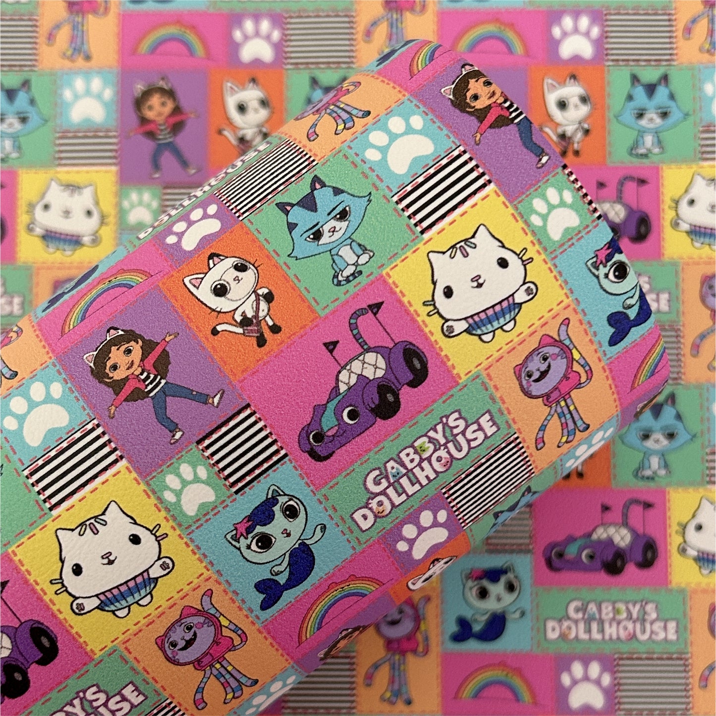 Kitty House & Friends Printed Faux Leather Sheets