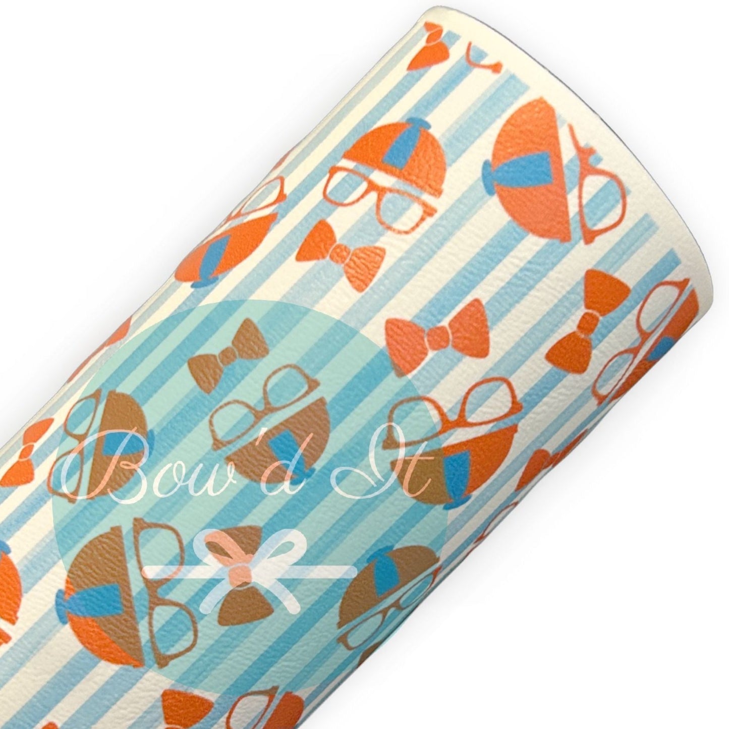 Orange Hat Printed Faux Leather Sheets
