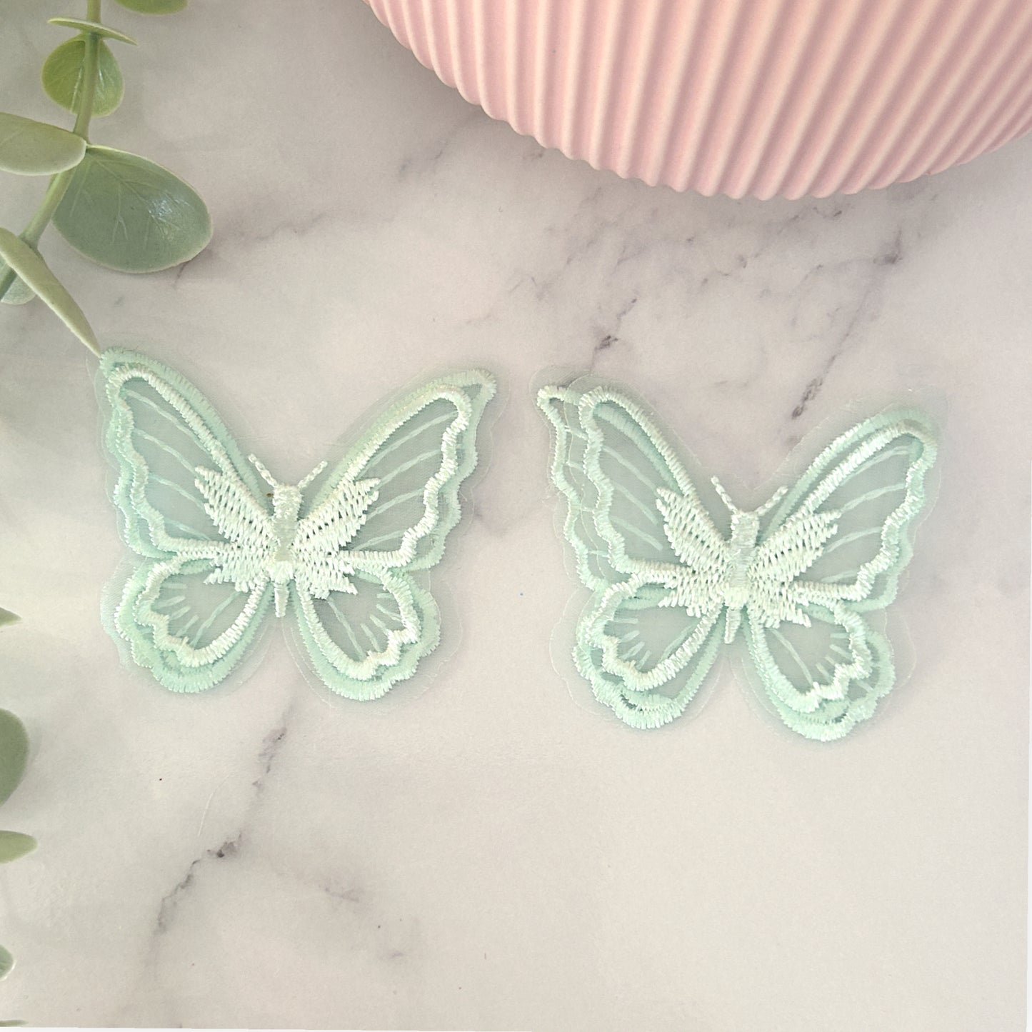 Embroidered Double Butterfly Embellishment Mix Packs
