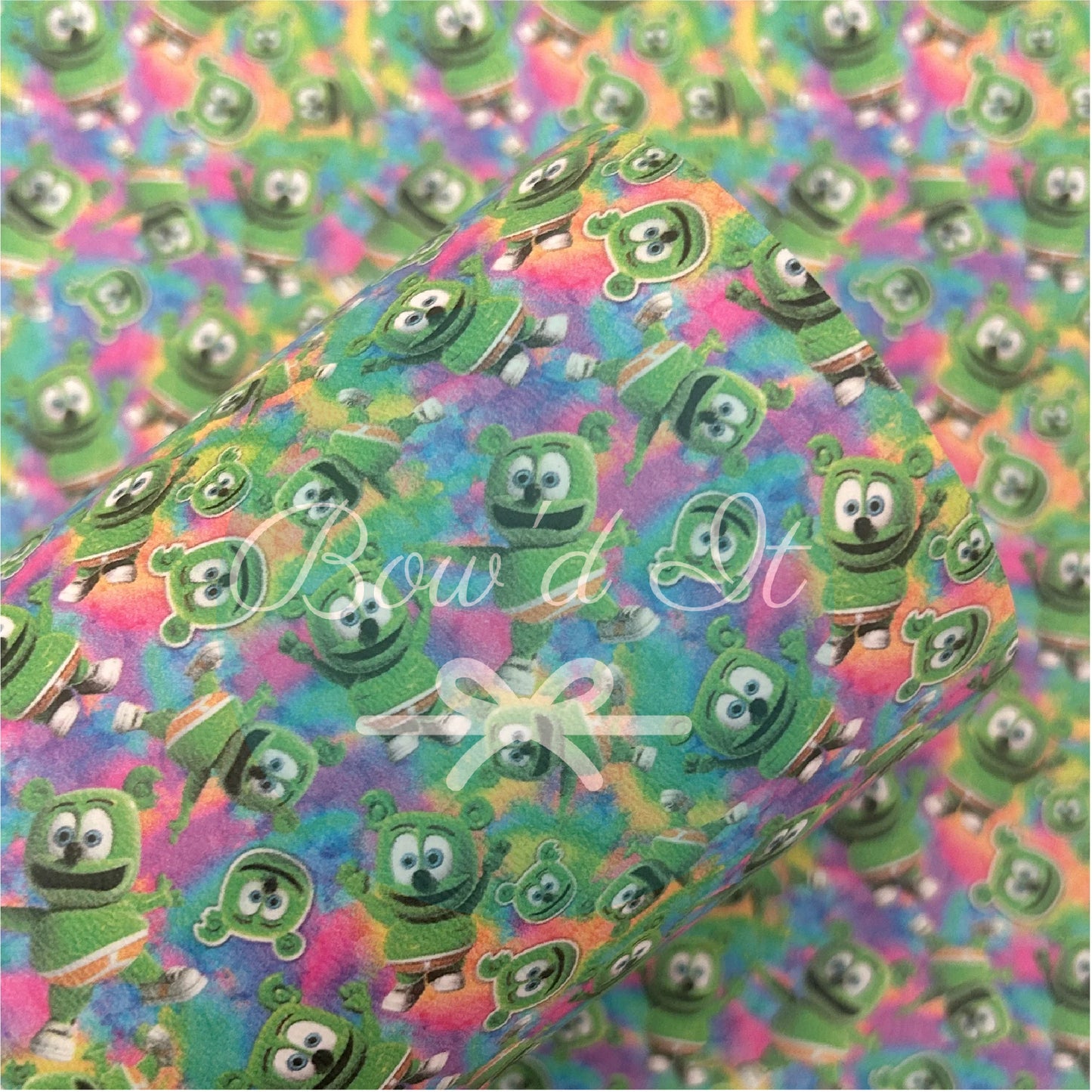 Dancing Bear Printed Faux Leather Sheets