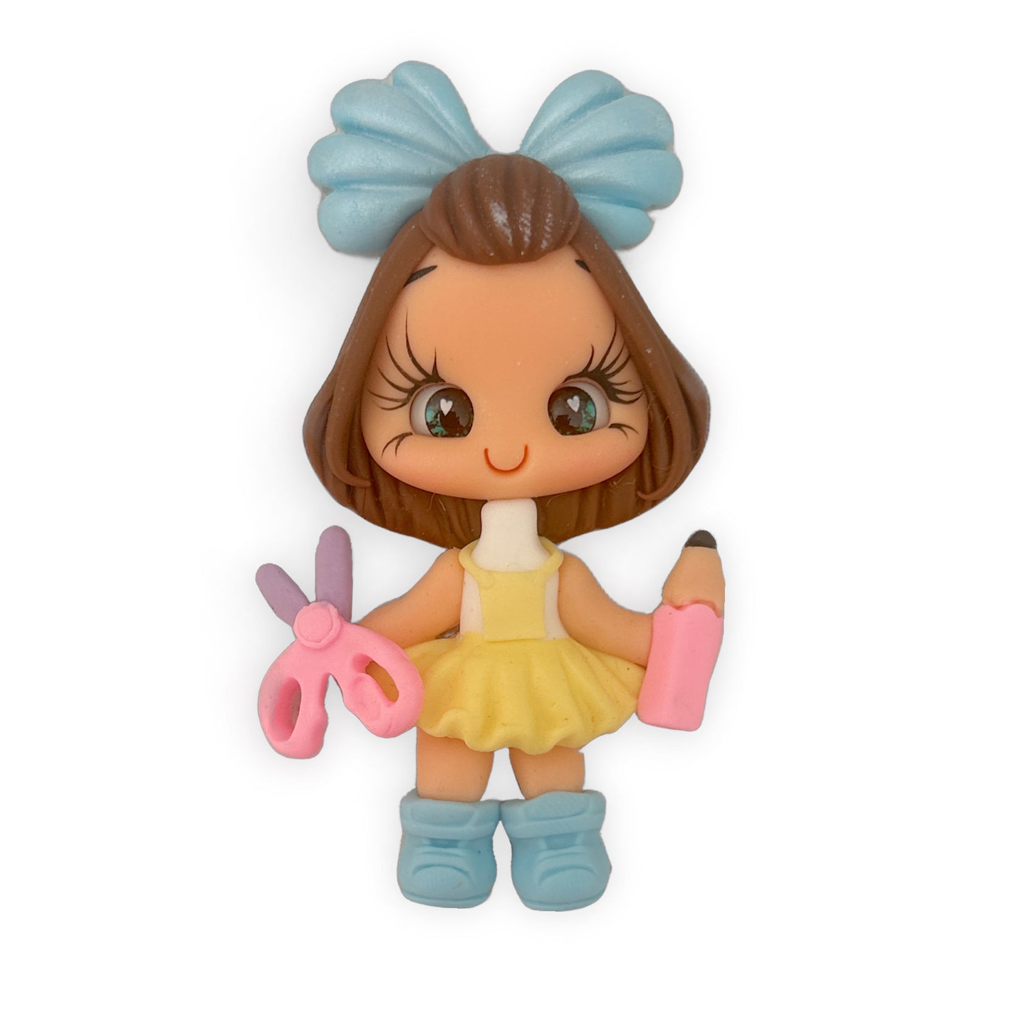 School Girl Clay Embellishment
