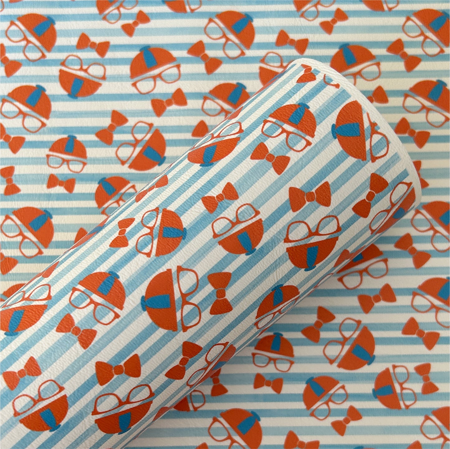Orange Hat Printed Faux Leather Sheets