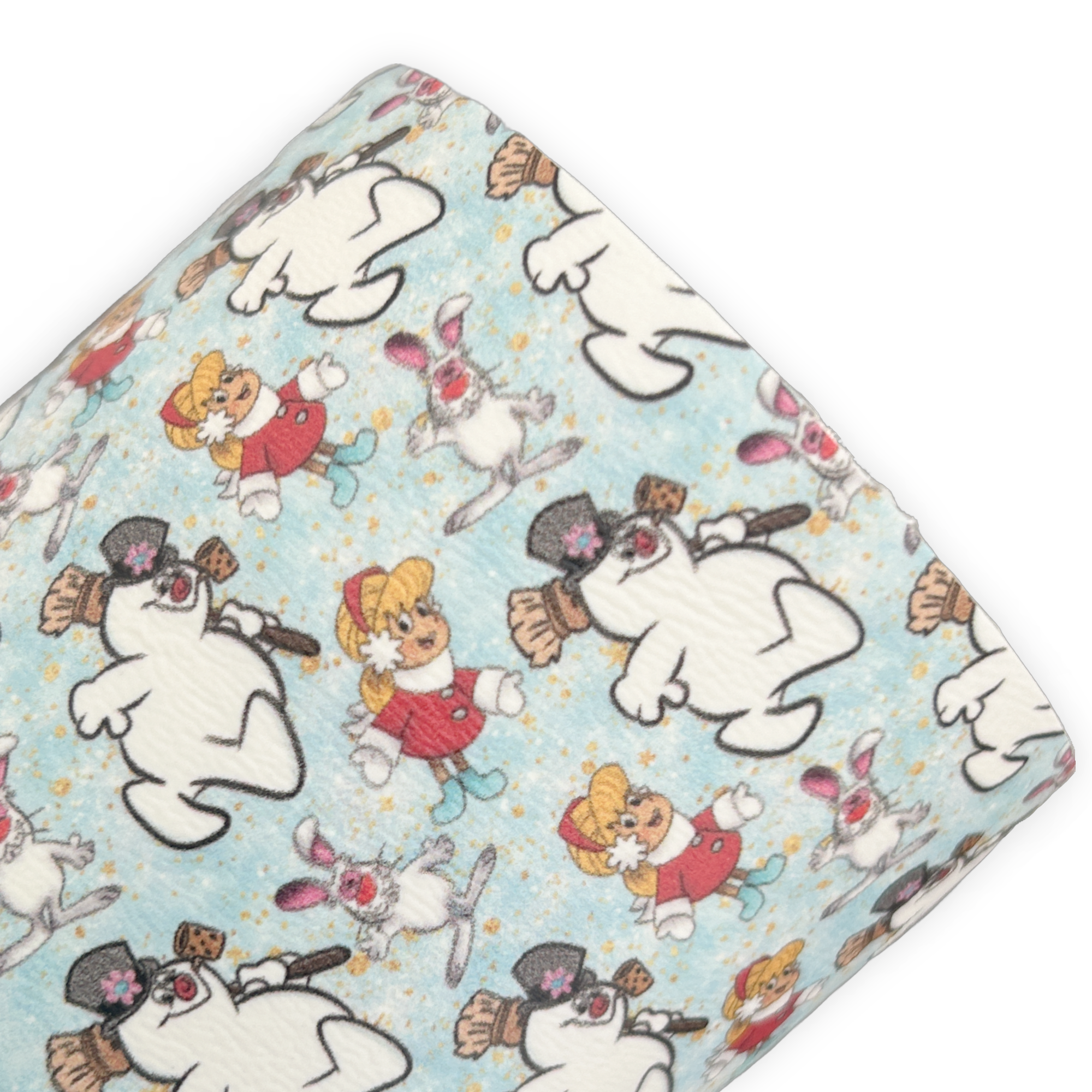 Christmas Snowman Printed Faux Leather Sheets