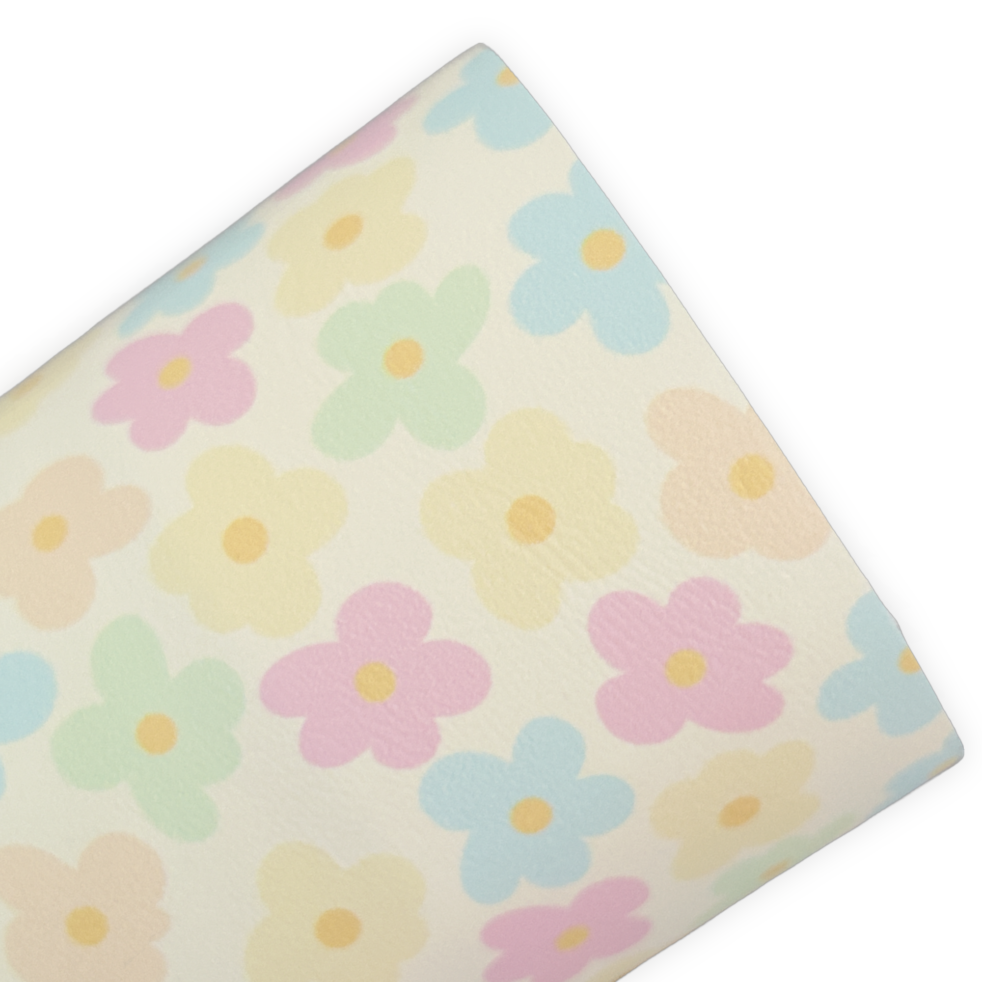 Pastel Daisy Floral Printed Faux Leather Sheets