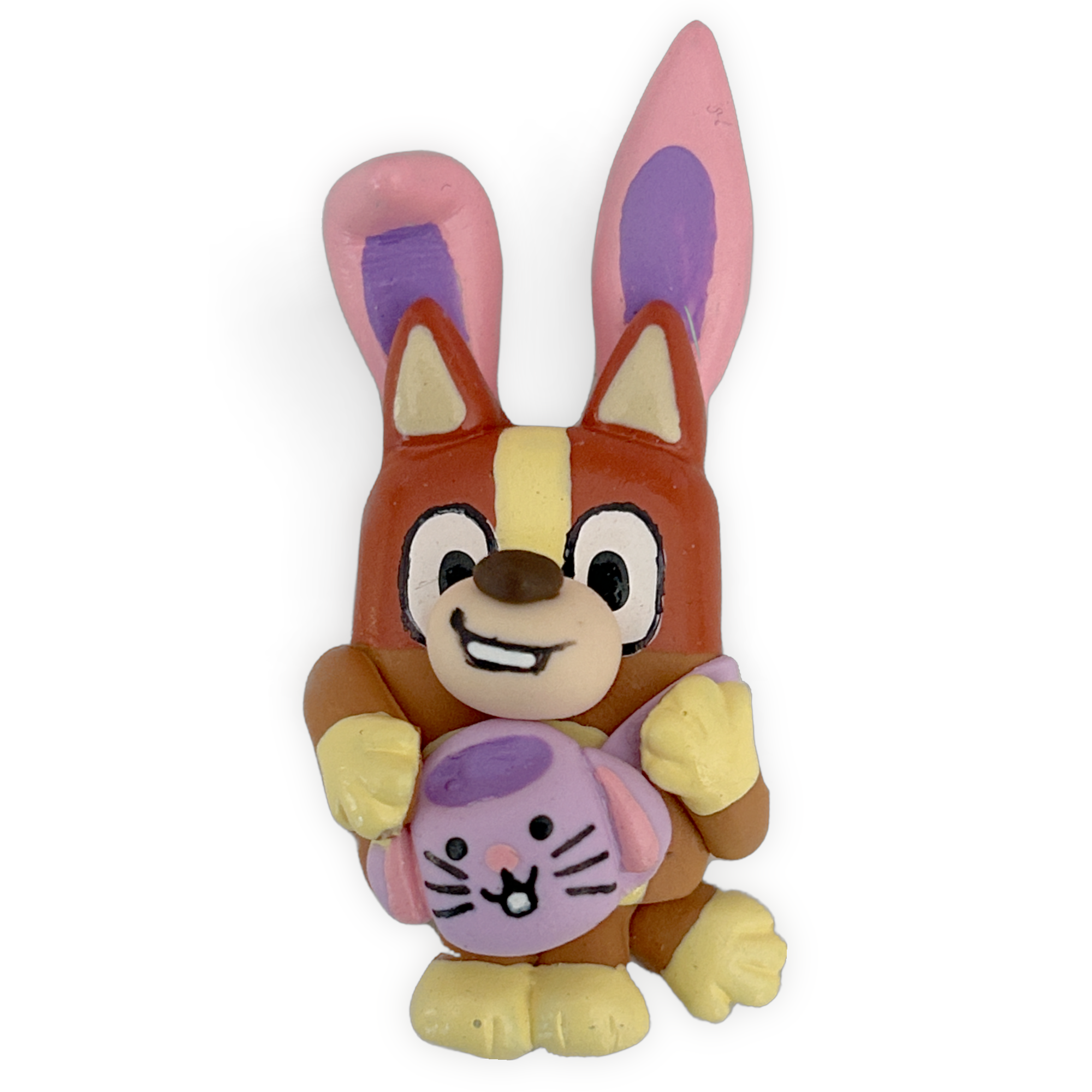 Orange Pup Easter Clay Embellishment