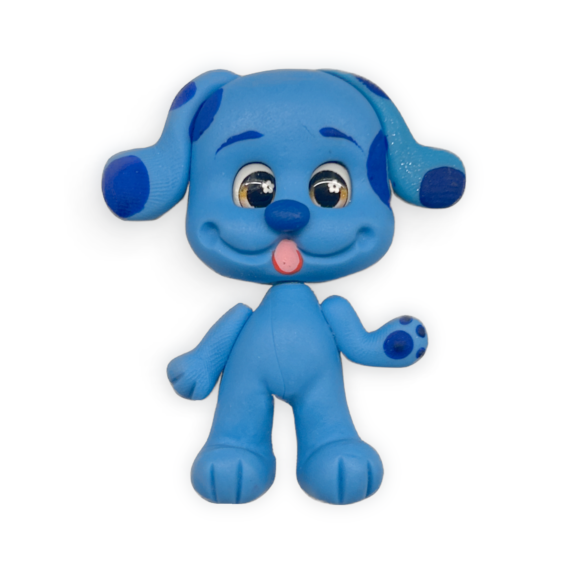Blue Dog Clay Embellishment