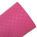 Magenta Embossed Cross Faux Leather Sheets