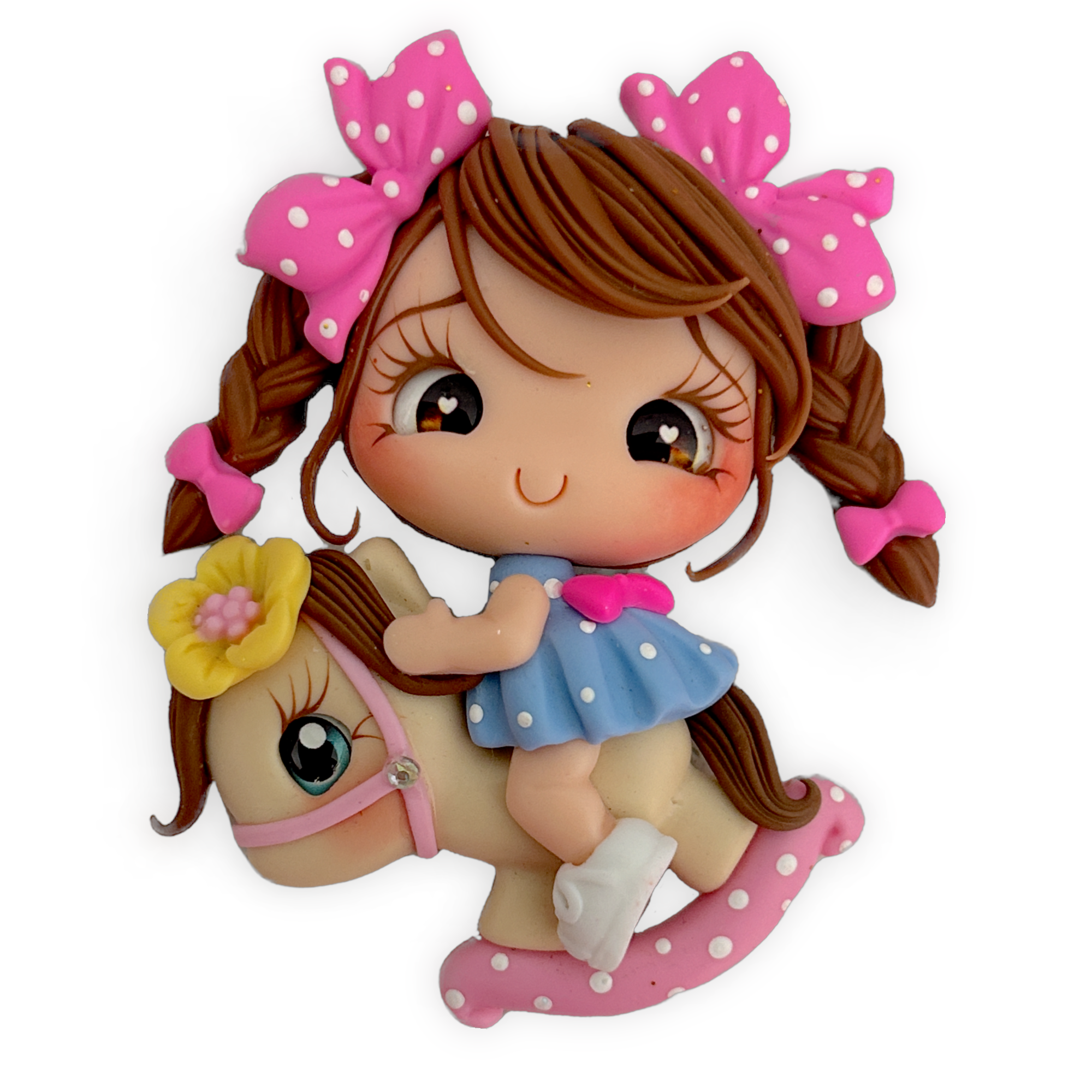 Rocking Horse Clay Embellishment