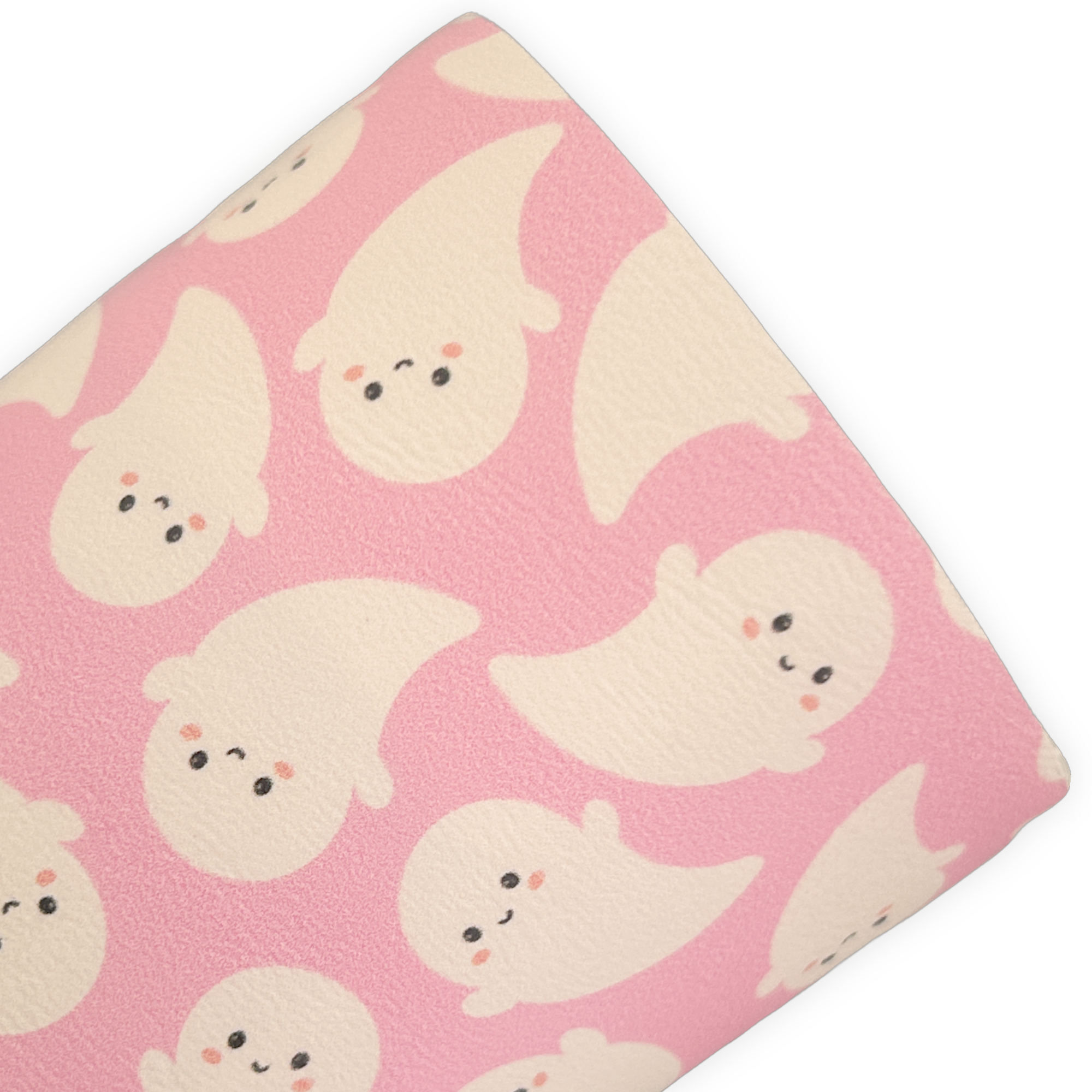 Halloween Pink Ghosts Printed Faux Leather Sheets