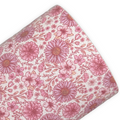 Blush Blossom Floral Litchi Faux Leather Sheets