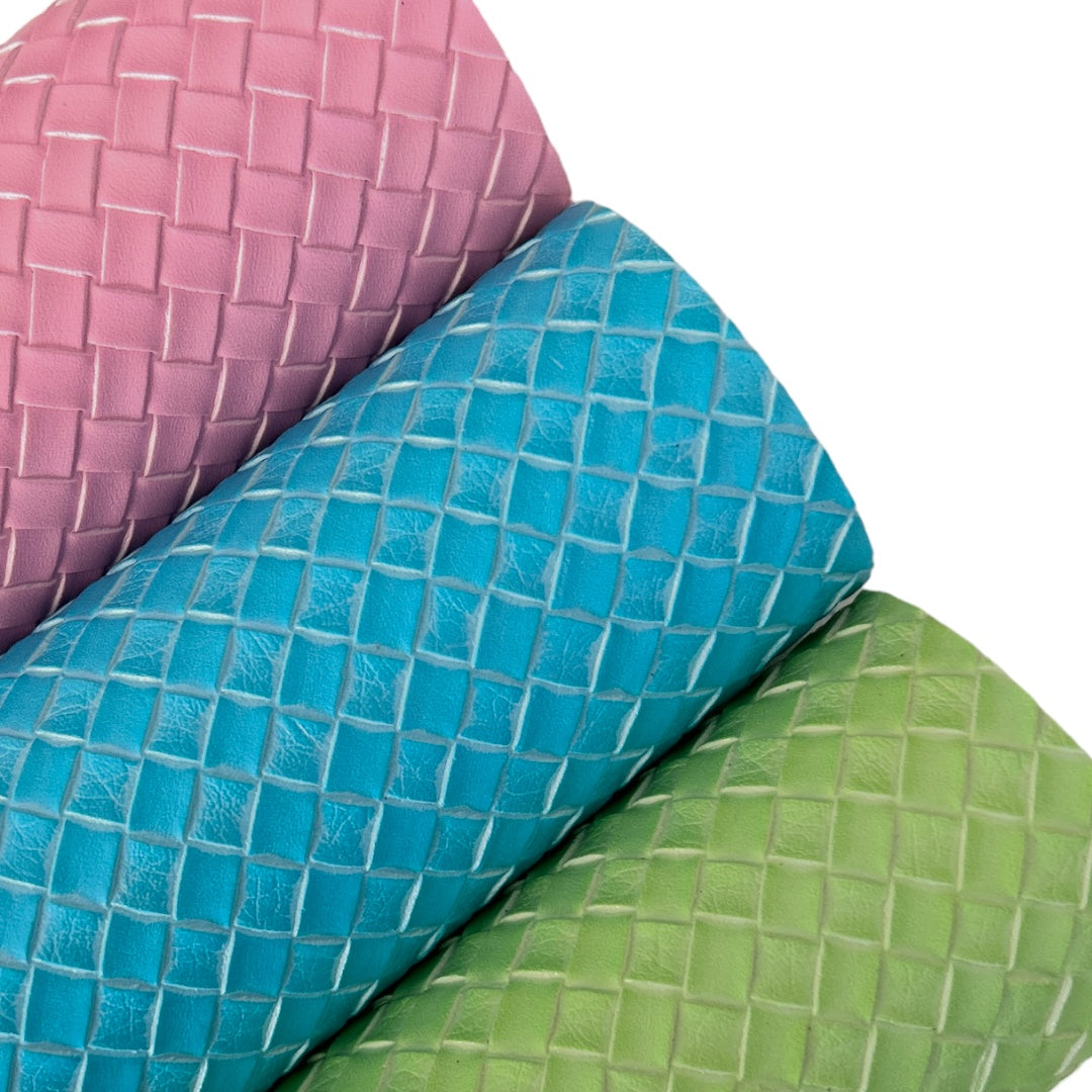 Weaved Bundle (Set of 3) Faux Leather Sheets