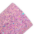 Candy Floss Mixed Chunky Glitter Faux Leather Sheet – Ideal for Crafting Hair Bows, Keychains & Accessories