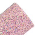 Sweetheart Mixed Chunky Glitter Faux Leather Sheet – Ideal for Crafting Hair Bows, Keychains & Accessories