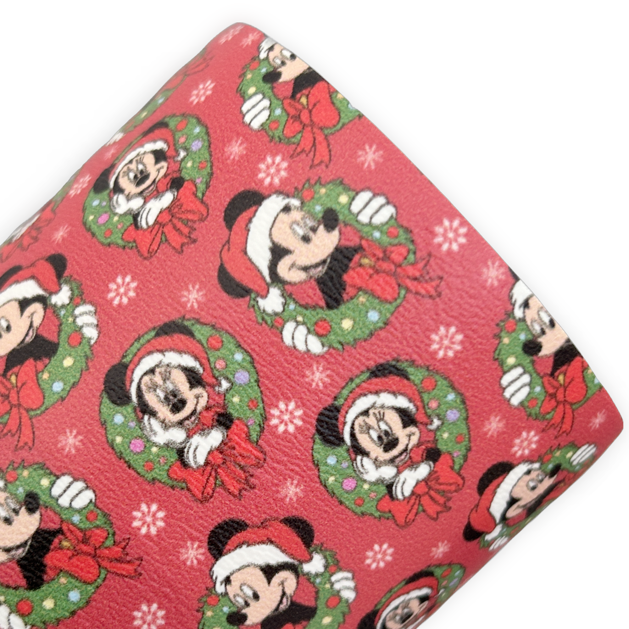 Christmas Mouse Wreaths (EXCLUSIVE) Printed Faux Leather Sheets