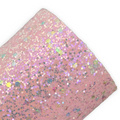Lemonade Pink Mixed Chunky Glitter Sheets