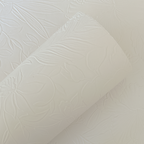 White Floral Embossed Faux Leather Sheets