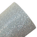 Grey Steel Silver Fine Glitter Faux Leather Sheet – Ideal for Crafting Hair Bows, Keychains & Accessories