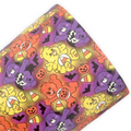 Halloween Bears Printed Faux Leather Sheets