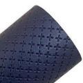 Navy Embossed Cross Faux Leather Sheets