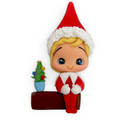 Christmas Elf Boy (Blonde Hair) Clay Embellishment