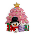 Pink Christmas Tree Clay Embellishment