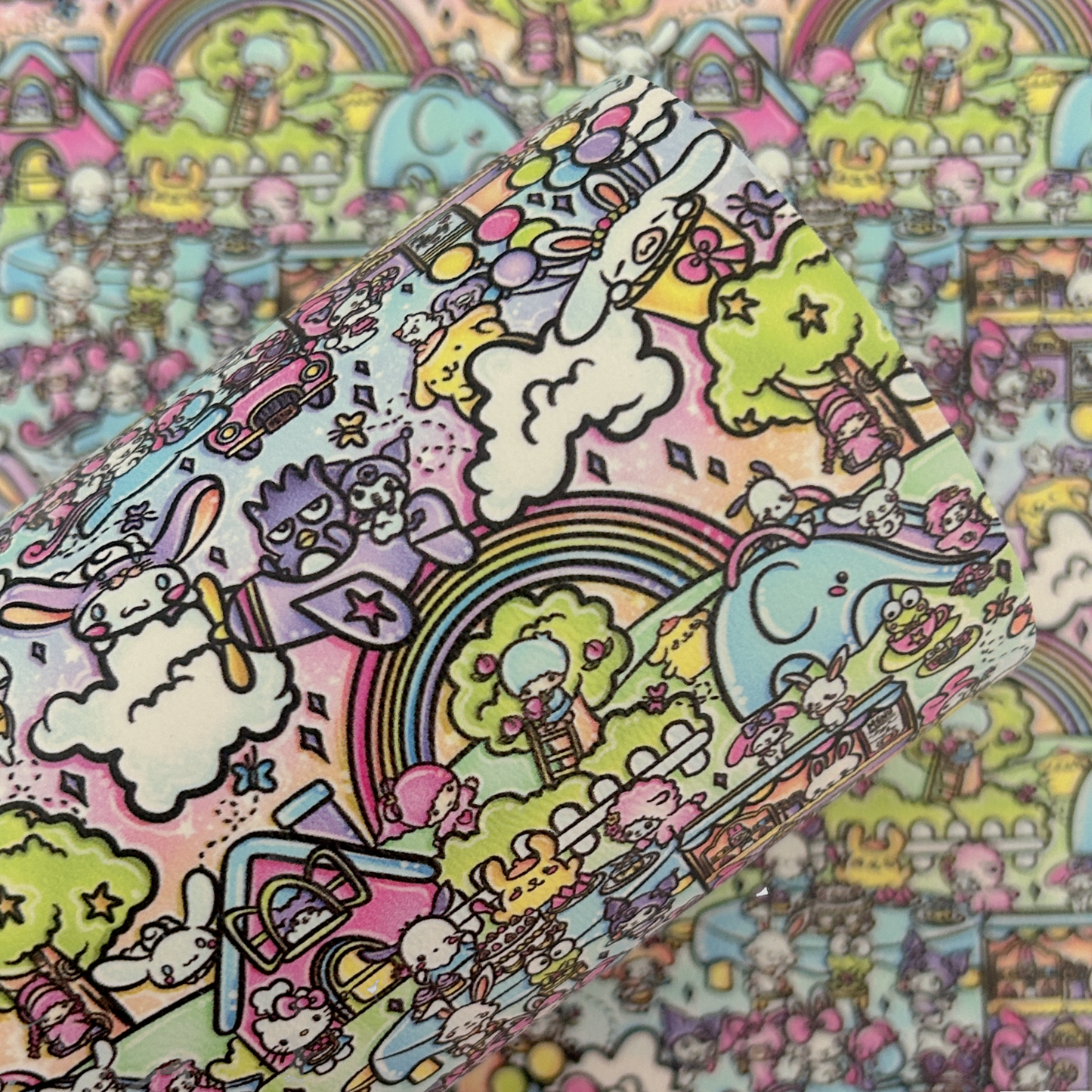 Kitty and Friends Printed Faux Leather Sheets