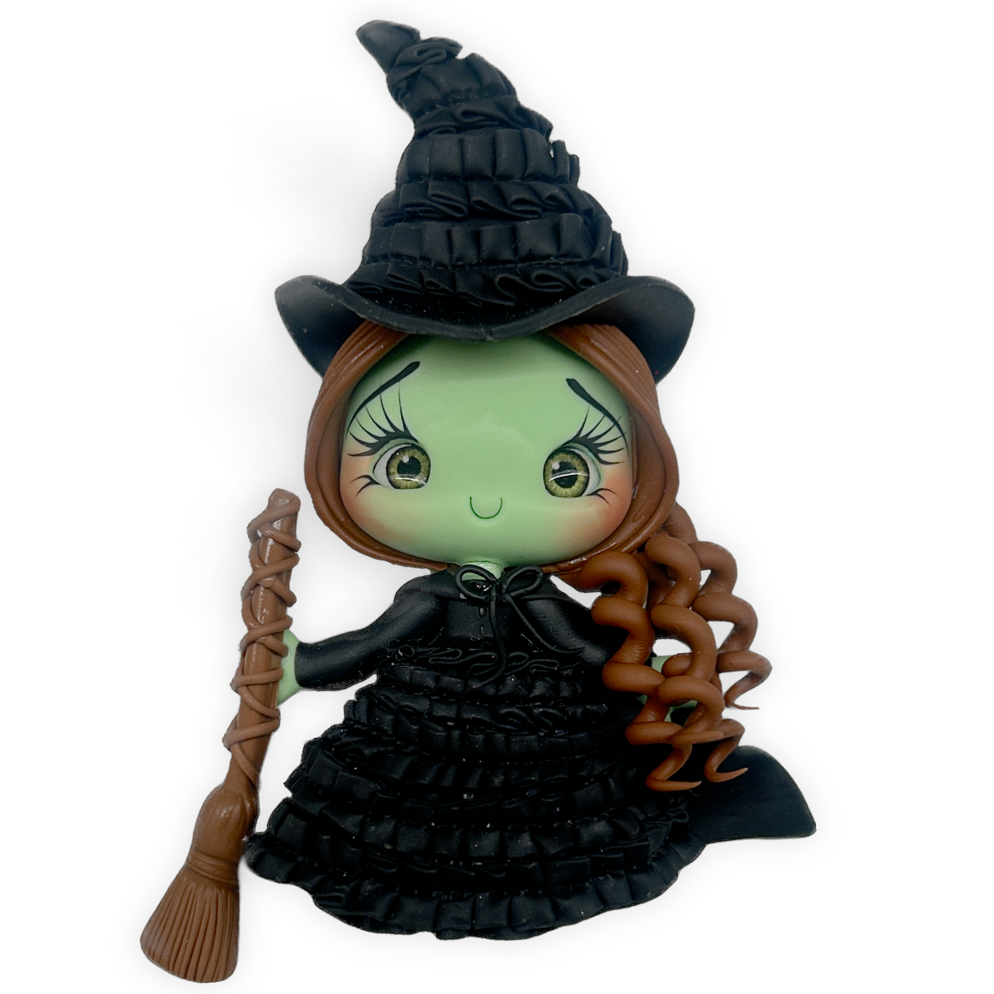 Green Witch Clay Embellishment