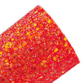 Red Orange Sparkle Chunky Glitter Sheet