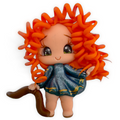 Red Hair Princess Clay Embellishment