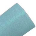 Icy Blue Fine Glitter Faux Leather Sheet – Ideal for Crafting Hair Bows, Keychains & Accessories