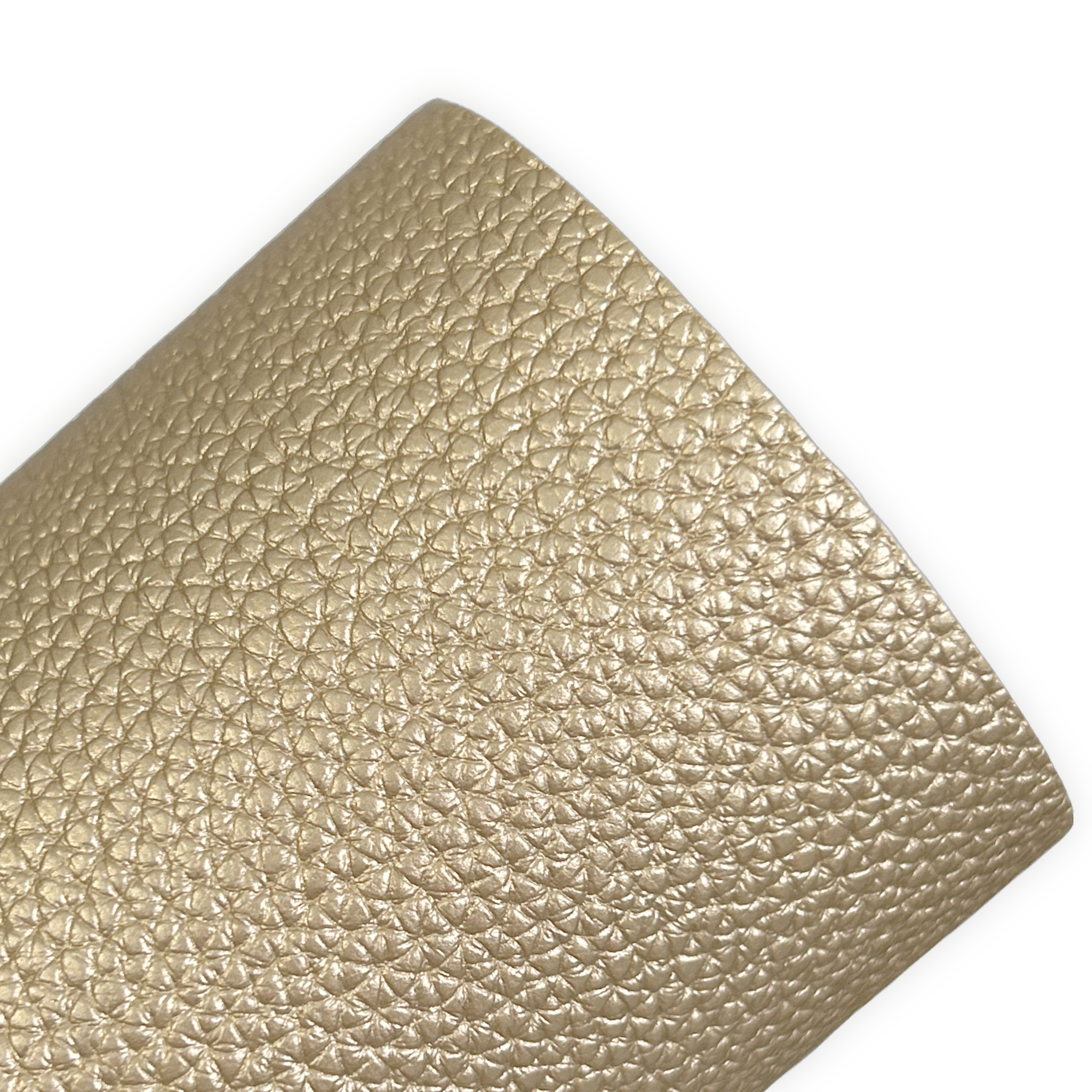 Metallic Gold Pearl Litchi Faux Leather Sheets