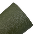 Dark Olive Green Litchi Faux Leather Sheets