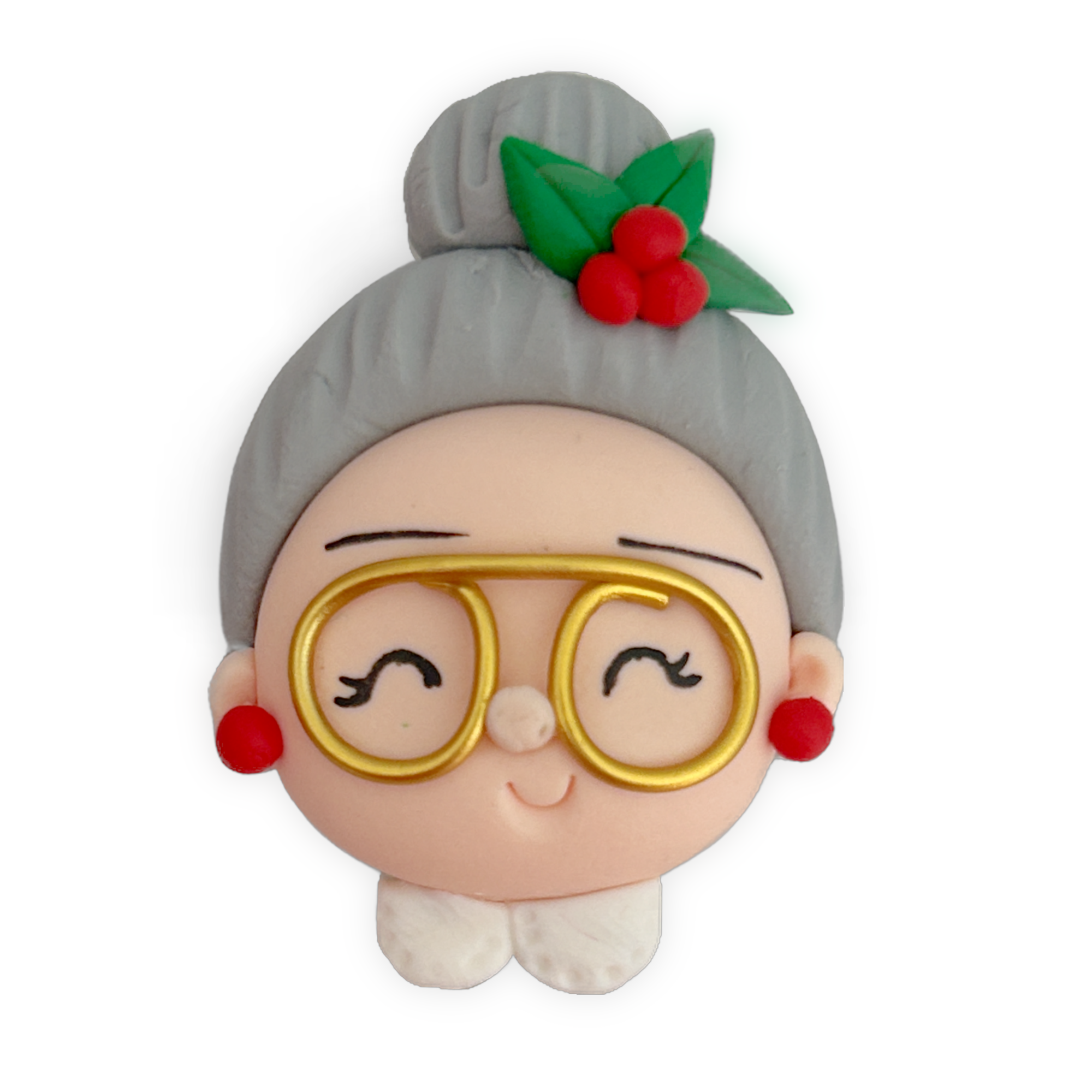 Mrs Claus Christmas Clay Embellishment