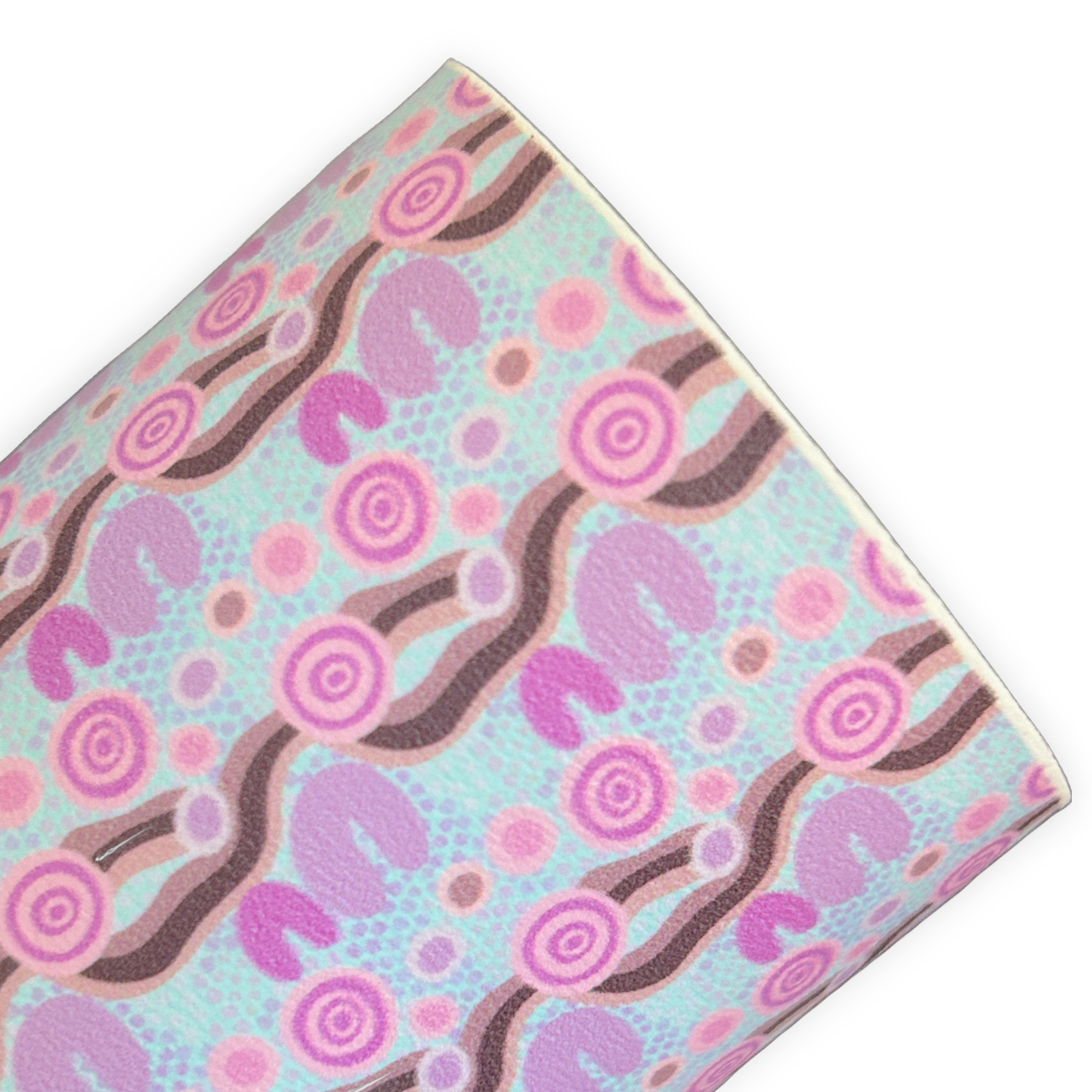 Kin - Blue (EXCLUSIVE) Indigenous Art Printed Faux Leather Sheets