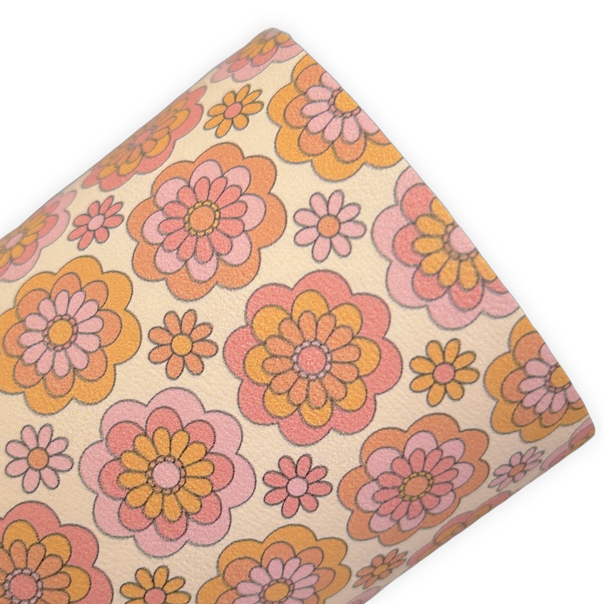 Autumn Bloom Floral Printed Faux Leather Sheets