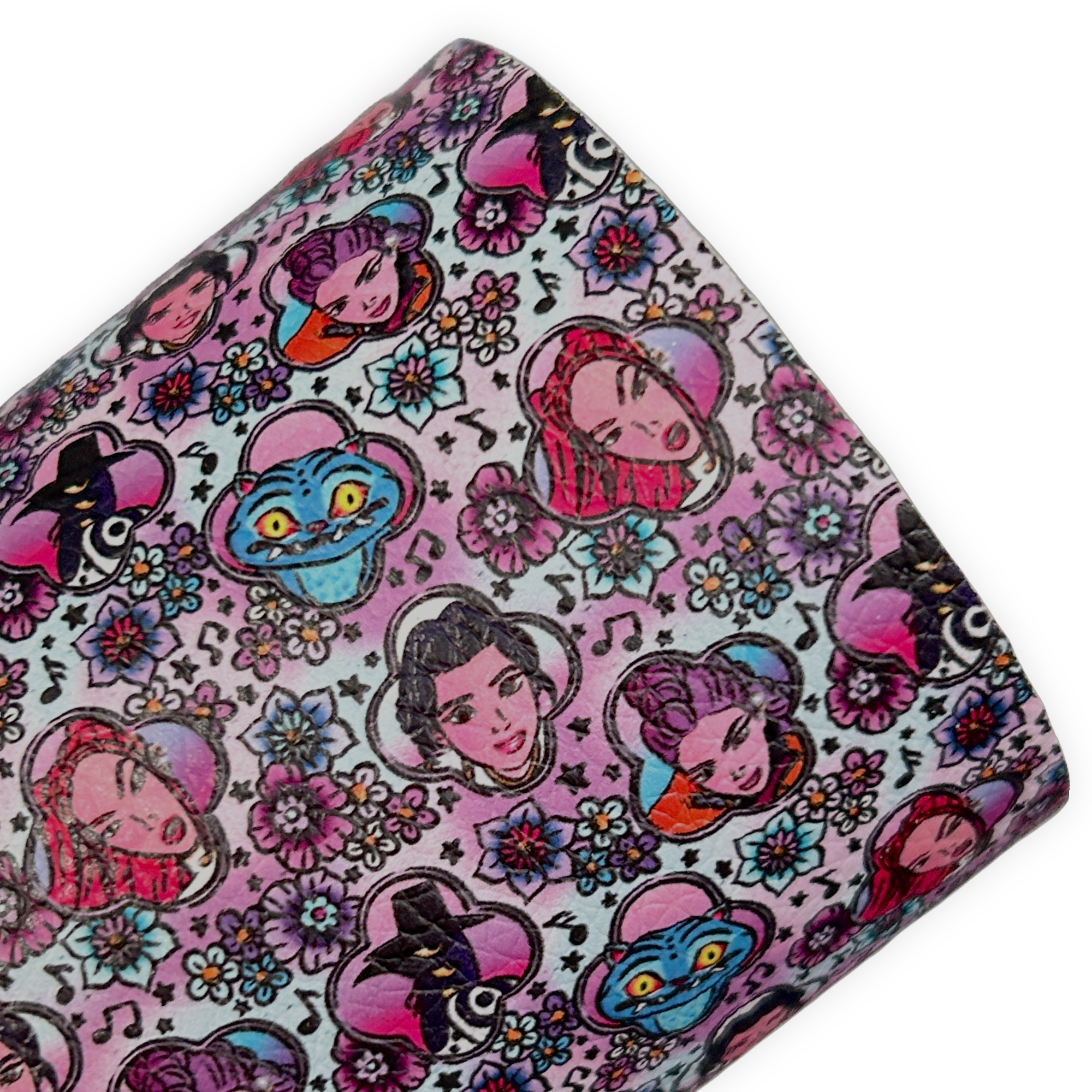 Demon Girls Printed Faux Leather Sheets