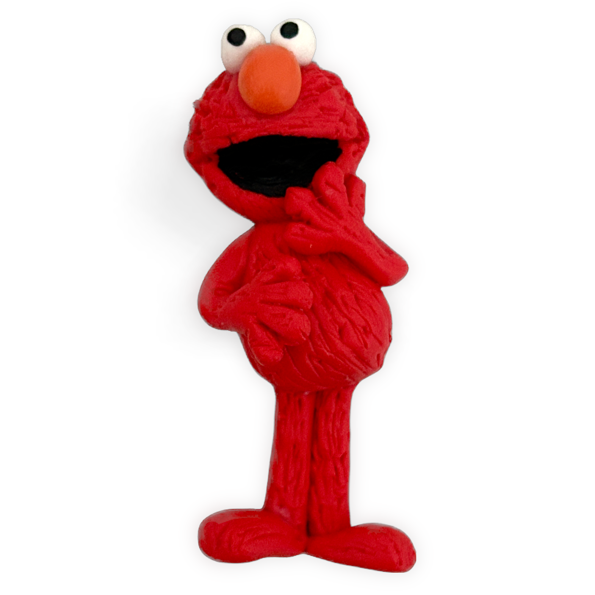 Red Monster Street Friend Clay Embellishment