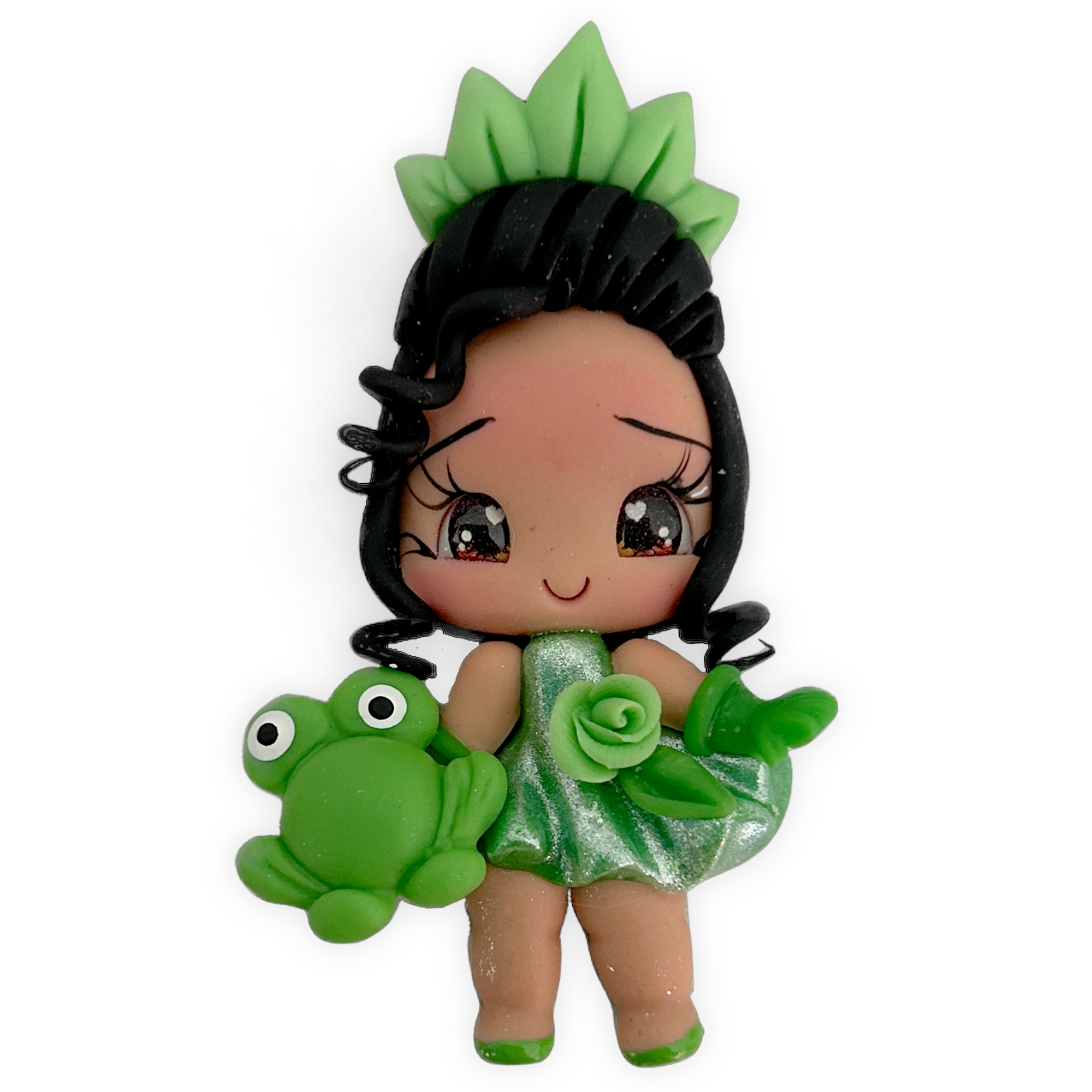 Frog Princess Clay Embellishment