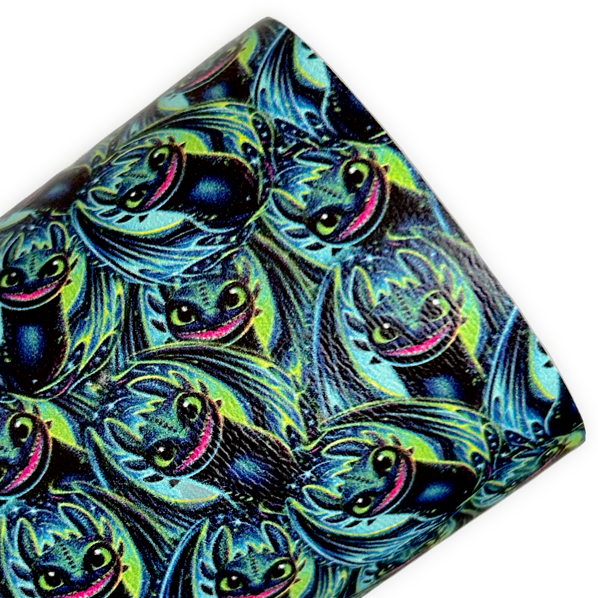 Black Dragon Printed Faux Leather Sheets