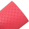 Coral Embossed Cross Faux Leather Sheets