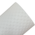 White Embossed Cross Faux Leather Sheets