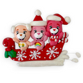 Sleigh Bears Christmas Clay Embellishment