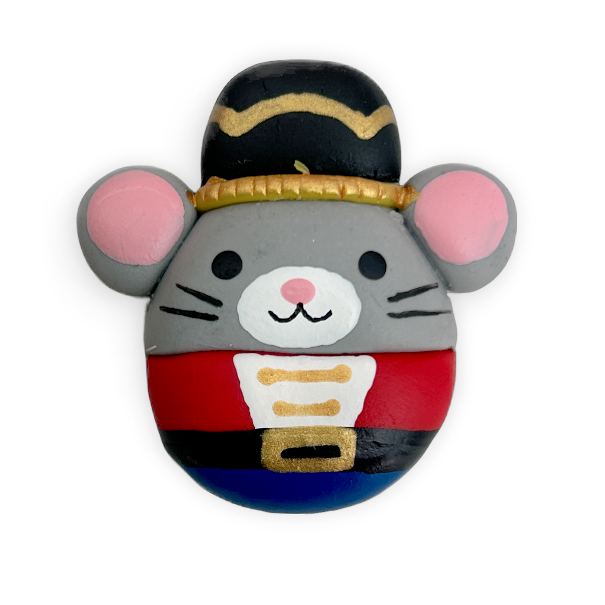 Christmas Mouse Solider Squish Clay Embellishment