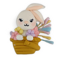 Easter Bunny Basket Clay Embellishment