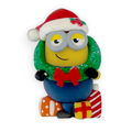 Yellow Guy with Presents Christmas Clay Embellishment