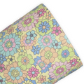 Kaleidoscope Floral Printed Faux Leather Sheets