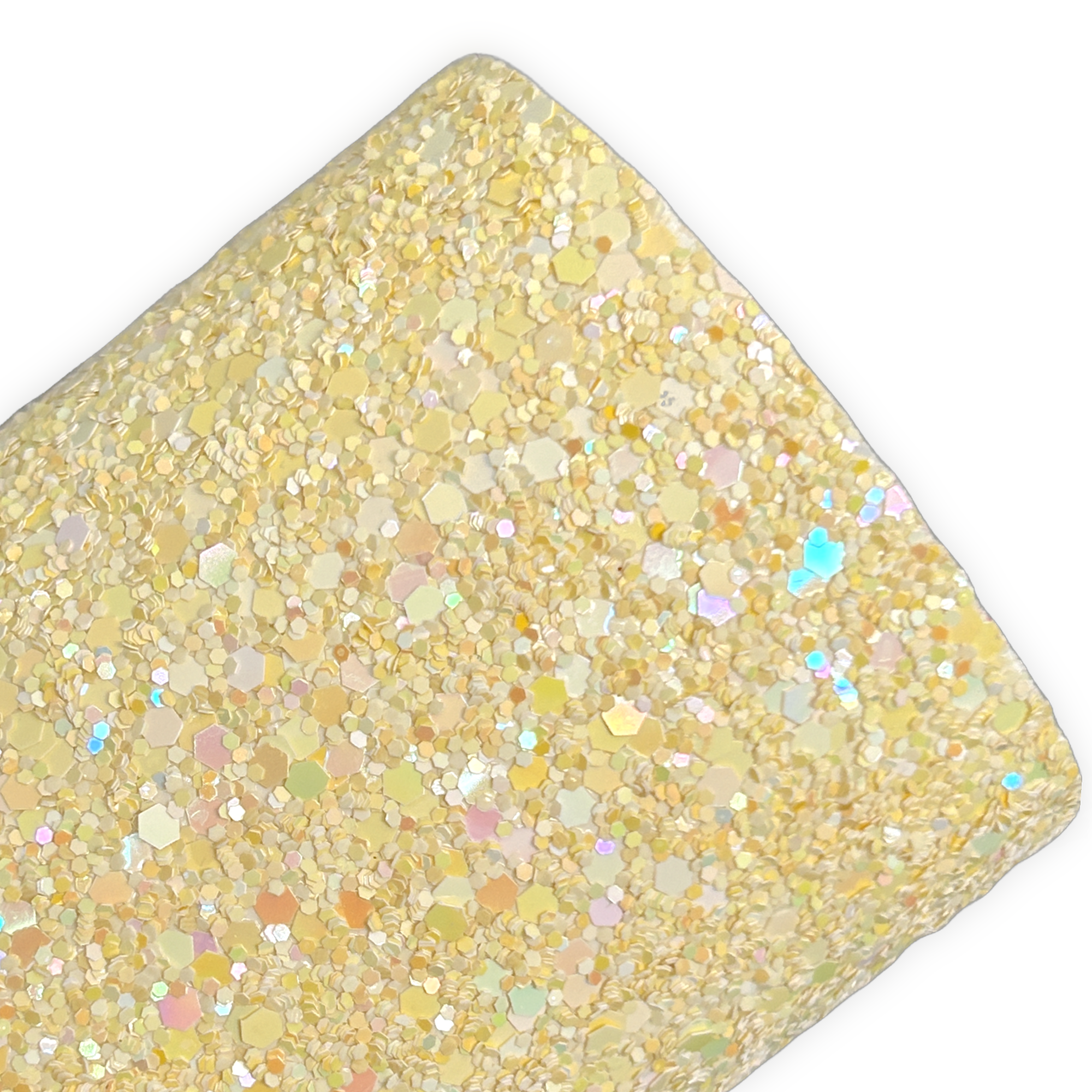 Yellow Pastel Sparkle Chunky Glitter Sheets