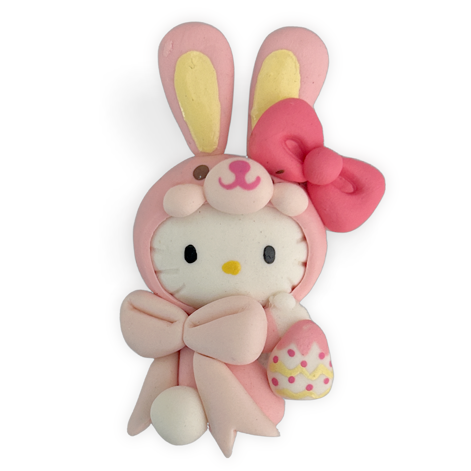 Easter Kitty Clay Embellishment