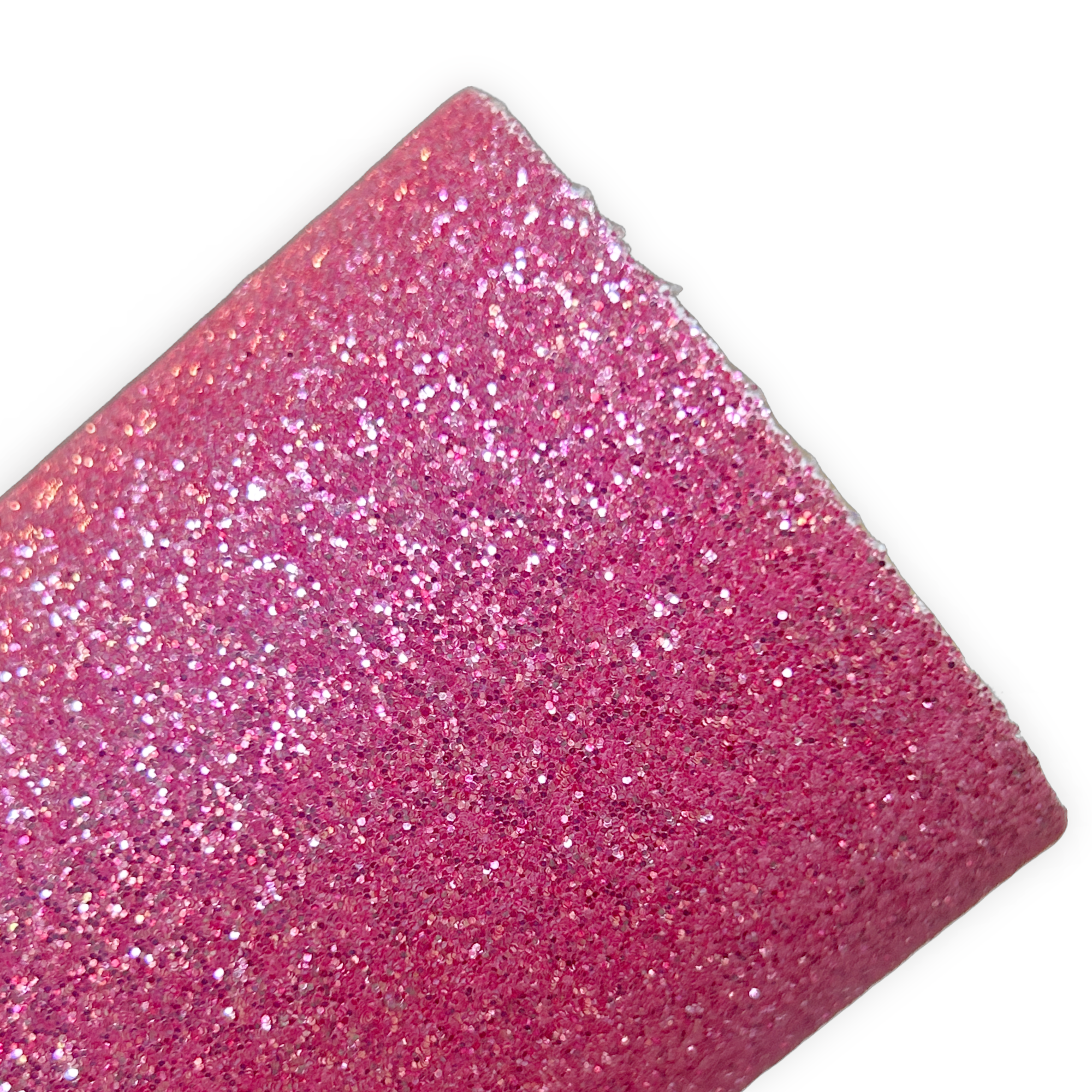 Pink Fine Glitter Faux Leather Sheet – Ideal for Crafting Hair Bows, Keychains & Accessories