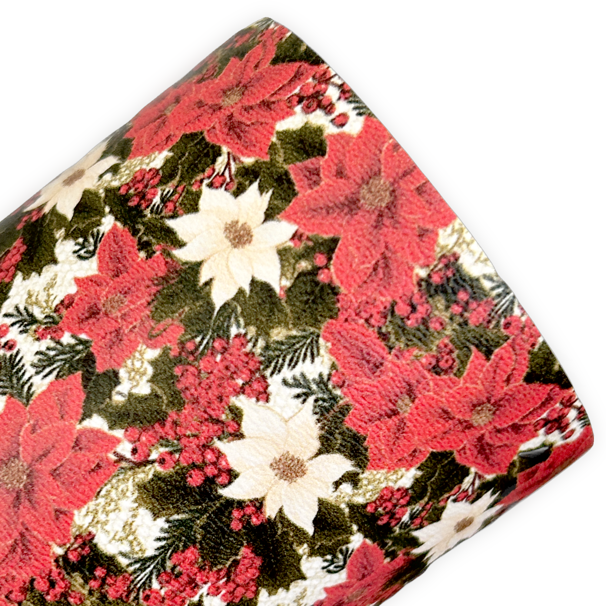 Christmas Floral Printed Faux Leather Sheets